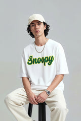 Snoopy Vibes Graphic Printed Oversized Tee