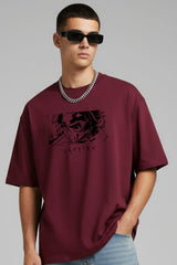 Demon Slayer Tanjiro Design Graphic Printed Oversized Drop Shoulder Sleeves T shirt
