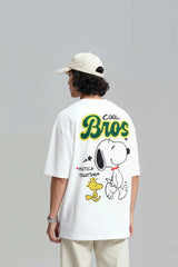 Snoopy Vibes Graphic Printed Oversized Tee