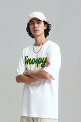 Snoopy Vibes Graphic Printed Oversized Tee