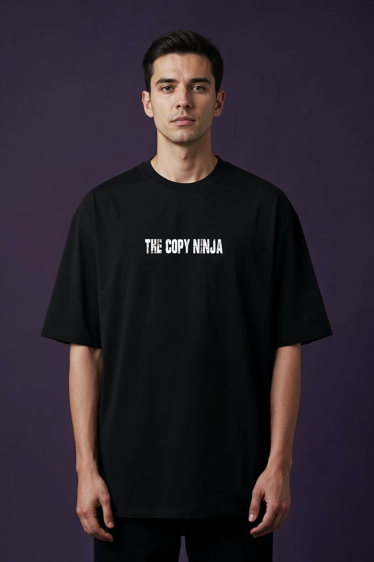 Kakashi The Copy Ninja Design 	Graphic Printed Oversized Drop Shoulder Sleeves Tshirt