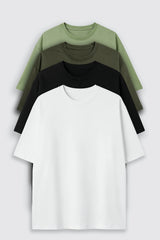 Bodic Oversized T-shirt Combo with Four Colours