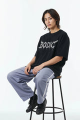 Bodic Design	Graphic Printed Oversized Drop Shoulder Sleeves T shirt