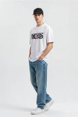 One Pieace Luffy Gear 5 Graphic Printed Oversized Drop Shoulder Sleeves T shirt