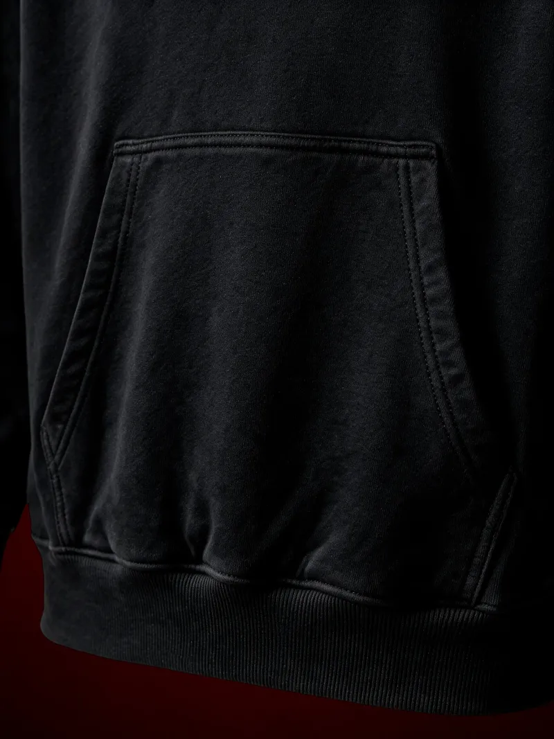 BODIC WILD Graphic Oversized Hoodie – Black | 420 GSM Heavyweight